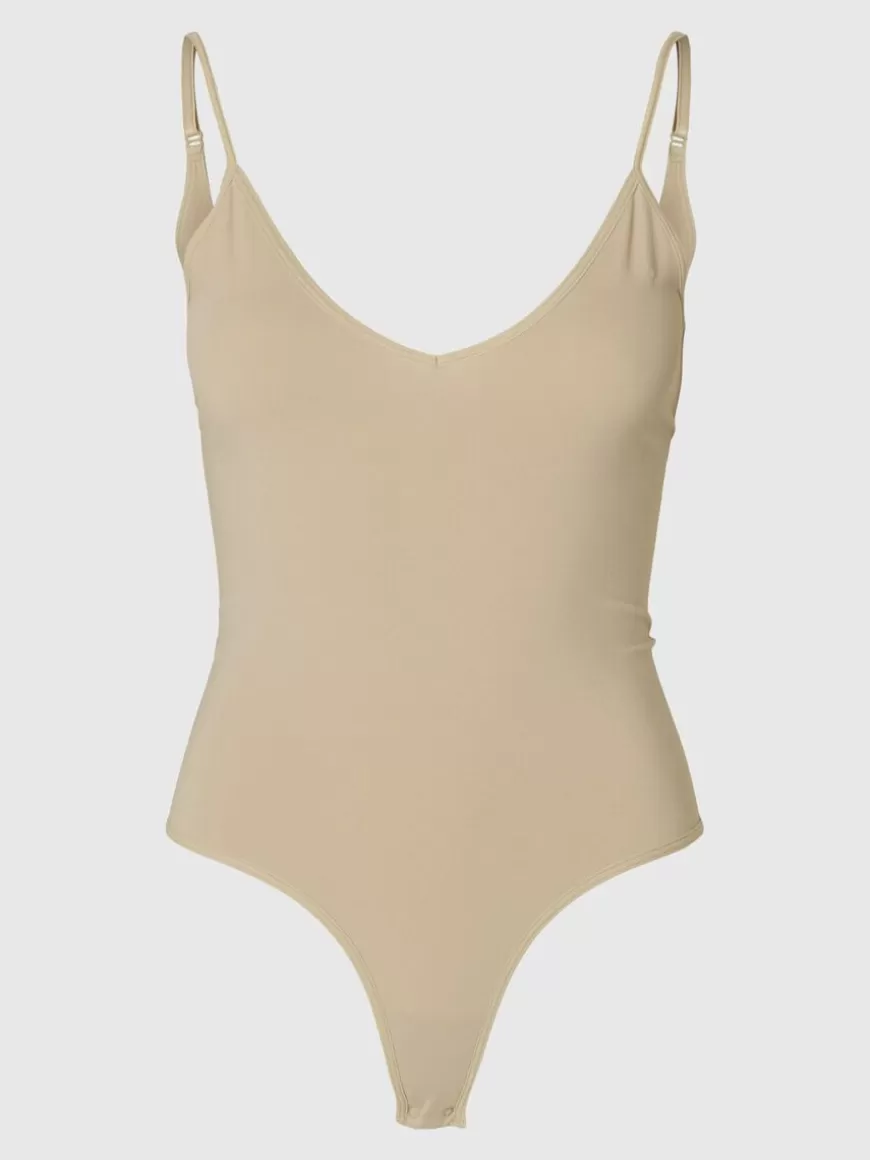 SELECTED SØMLØS SHAPEWEAR-BODY Brown Outlet