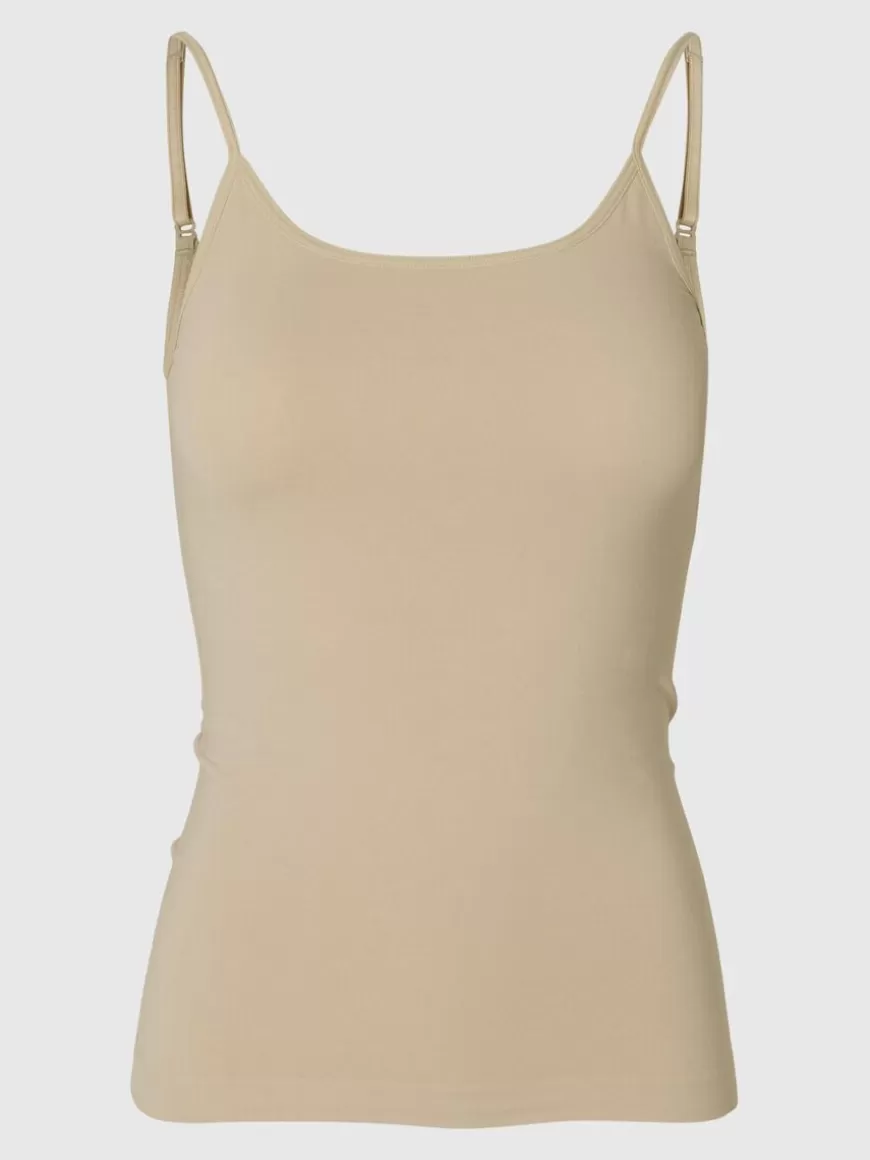 SELECTED SØMLØS SHAPEWEAR-TOPP Brown Best