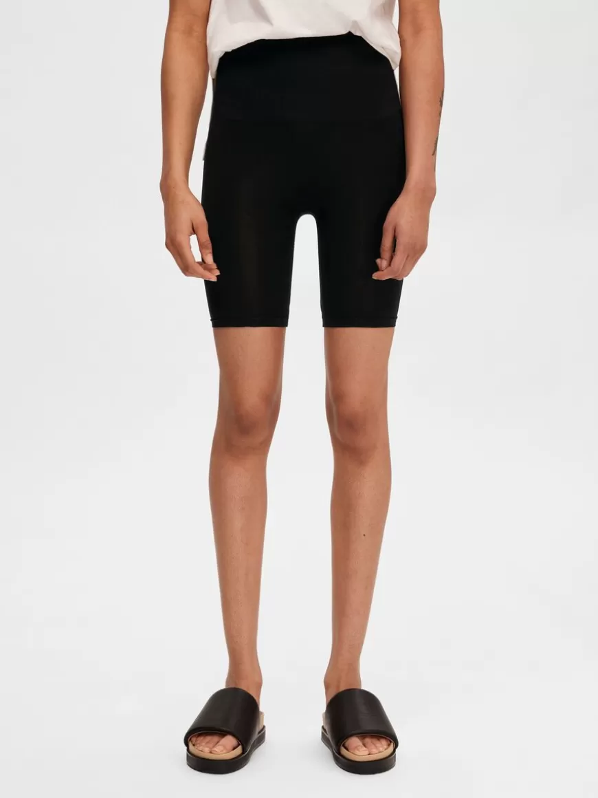 SELECTED SØMLØS SHAPING-SHORTS Black Sale