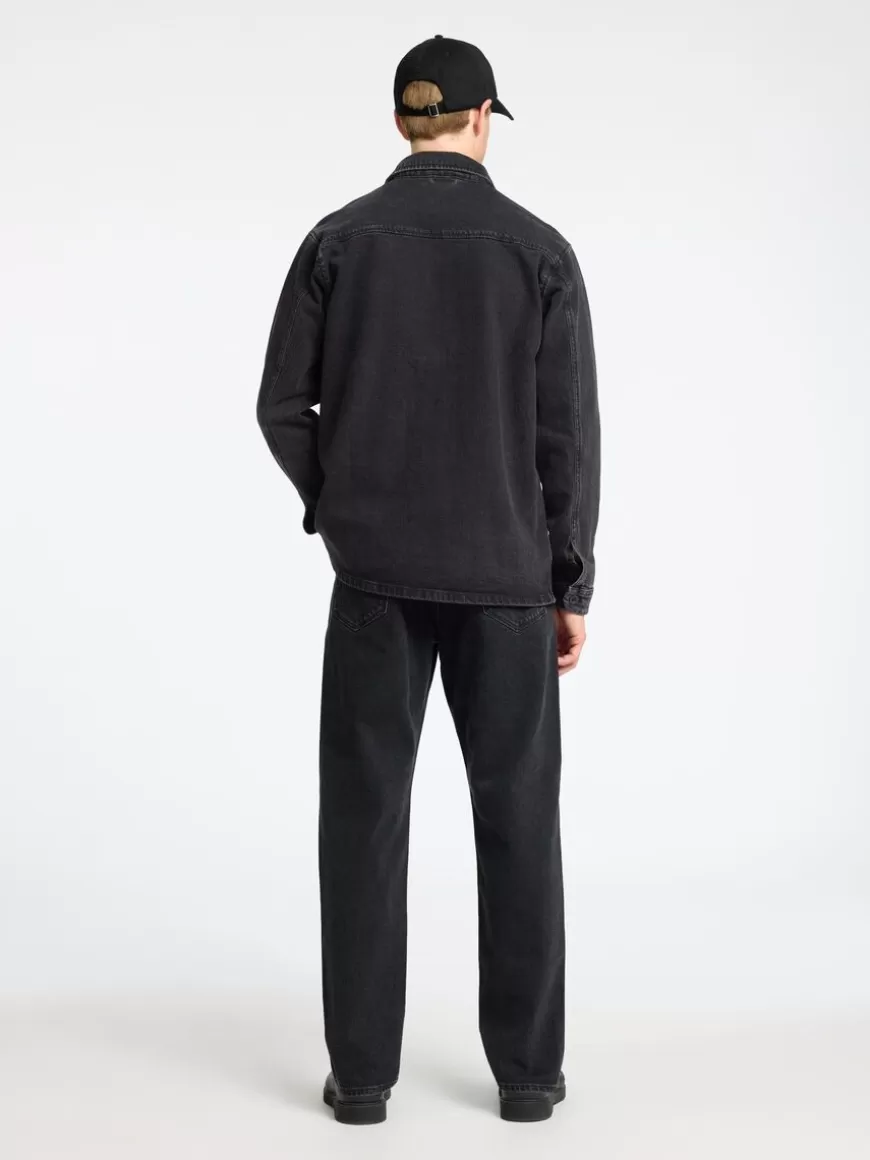 SELECTED SORT DENIM SKJORTEJAKKE Black Store