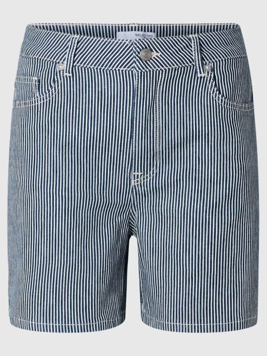 SELECTED STRIPETE OLASHORTS Blue Online