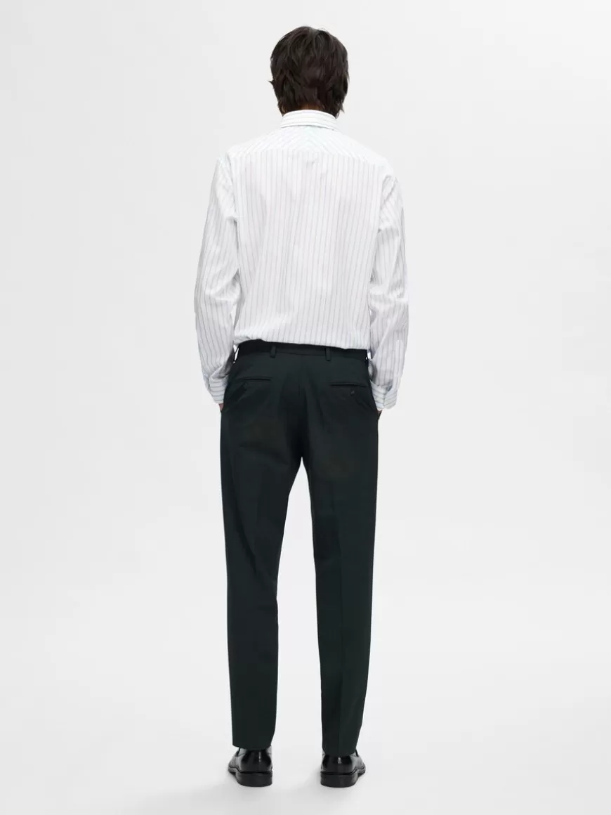 SELECTED STRIPETE SLIM FIT SKJORTE White Cheap