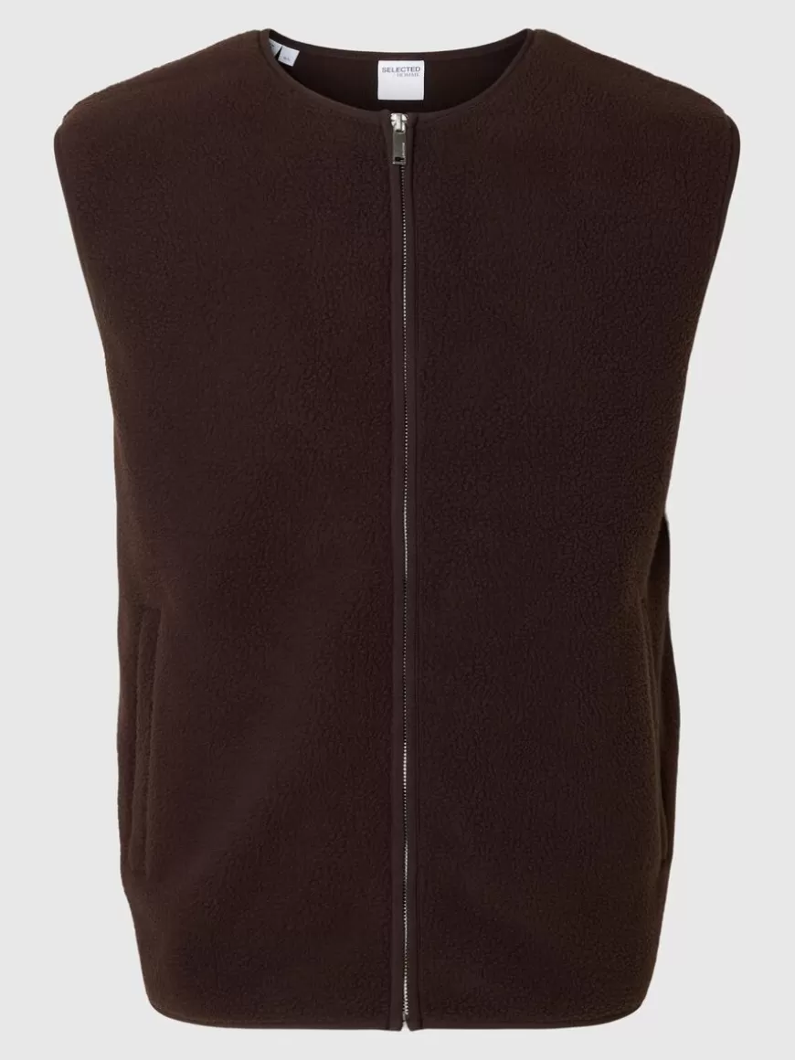 SELECTED TEDDY VEST Brown Online