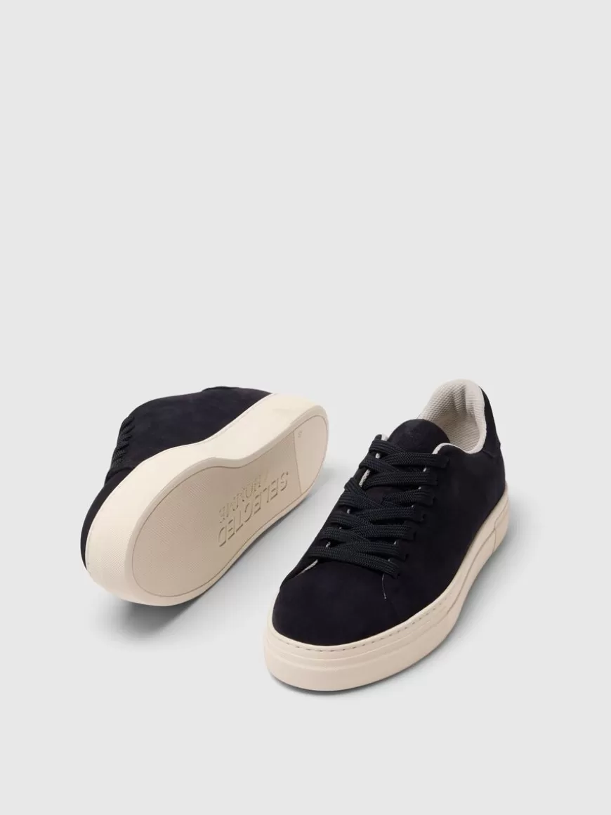 SELECTED TYKKE SEMSKET SKINN SNEAKERS Blue Shop