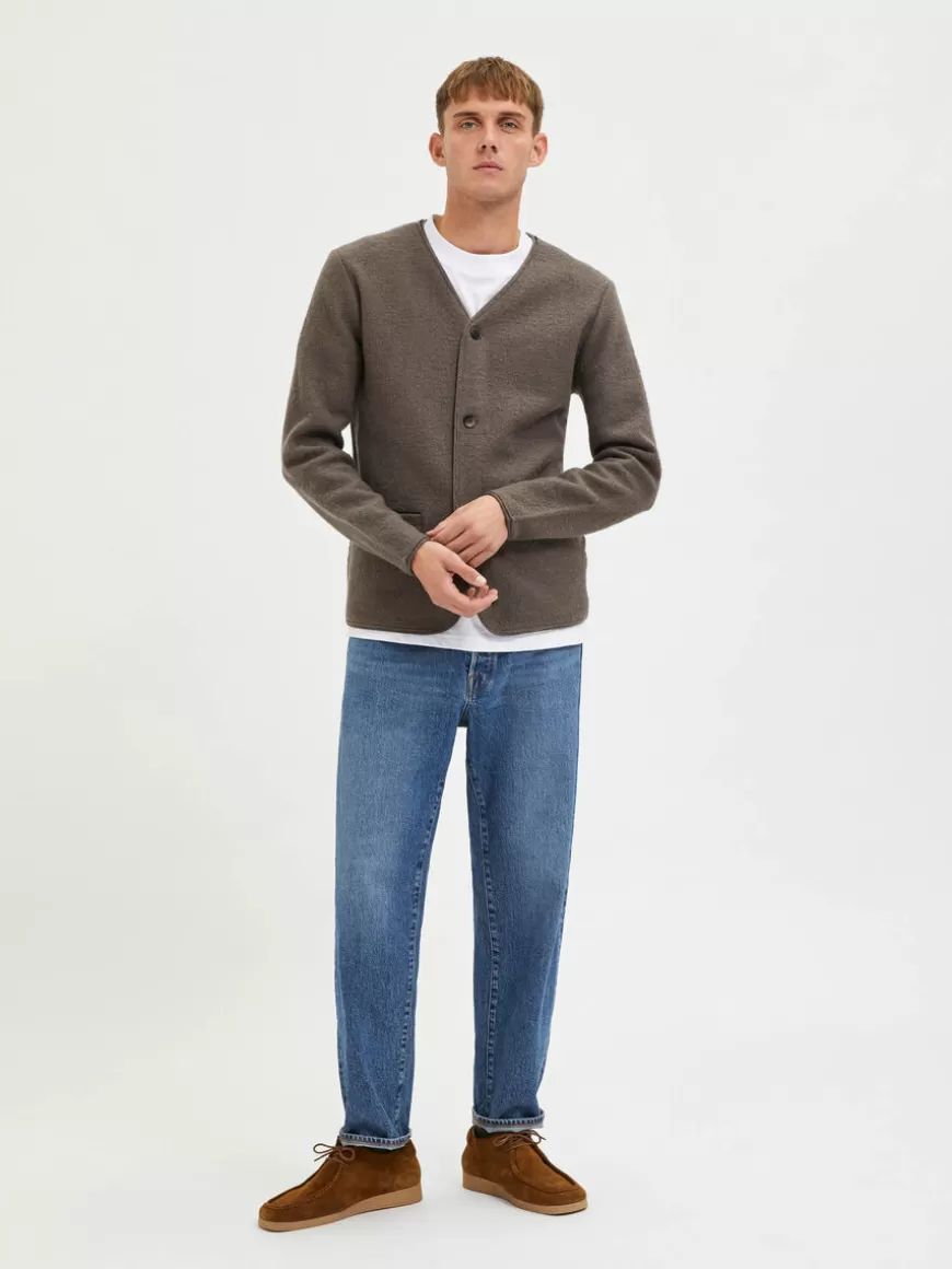 SELECTED ULL CARDIGAN Brown Discount