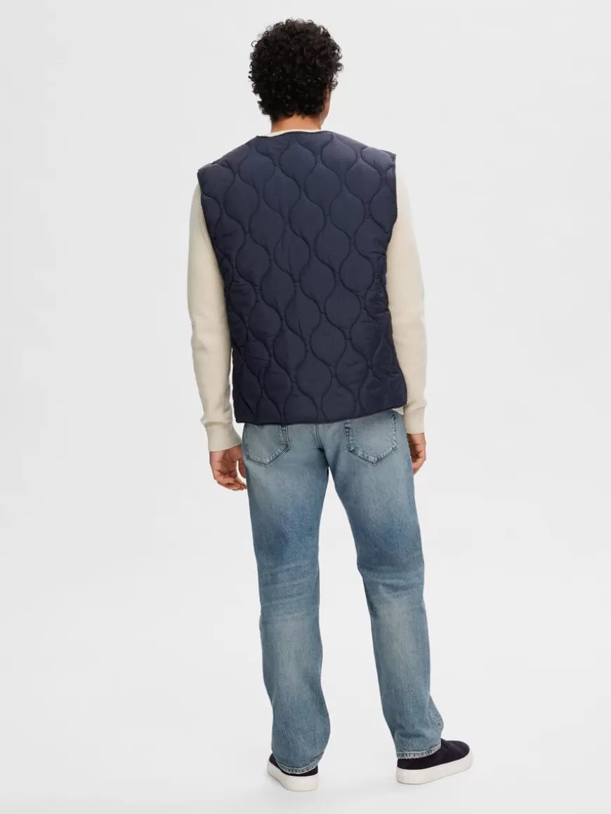 SELECTED VATTERTE VEST Blue Store