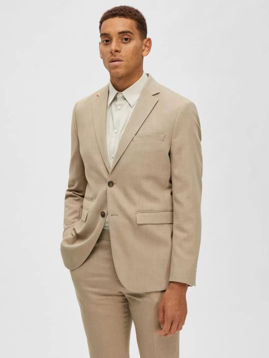 SELECTED VEVD BLAZER Beige Flash Sale